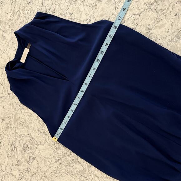 Ramy Brook Blouse Size XS Navy Blue Jilly Tank Top 100% Silk Old Money $275 - Picture 12 of 15